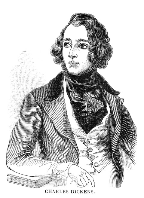 Charles Dickens (1812-1870). /Nenglish Novelist. Wood Engraving, English, 1843. Poster Print by Granger Collection - Item # VARGRC0005890