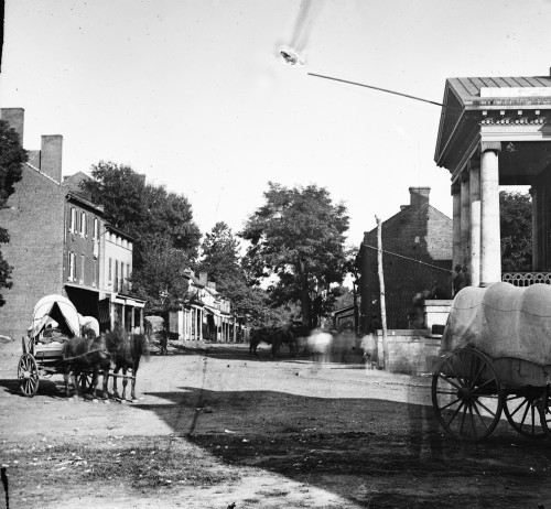 Civil War: Courthouse. /Nstreet In Front Of Court House During The Second Battle Of Bull Run, Warrenton, Virginia. Photograph By Timothy H. O'Sullivan, August 1862. Poster Print by Granger Collection - Item # VARGRC0409038 Civil War: Courthouse. /Nstreet In Front Of Court House During The Second Battle Of Bull Run, Warrenton, Virginia. Photograph By Timothy H. O'Sullivan, August 1862. Poster Print by Granger Collection - Item # VARGRC0409038