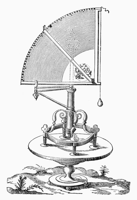 Quadrant, 1602./Nafter An Engraving From 'Tychonis Brahe Astronmiae Instauratae Mechanica,' 1602. Poster Print by Granger Collection - Item # VARGRC0091293