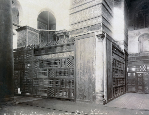 Egypt: Cairo. /Na View Of The Interior Of Mosque Of Sultan Qalawun, Cairo, Egypt. Photograph, Mid Or Late 19Th Century. Poster Print by Granger Collection - Item # VARGRC0120712