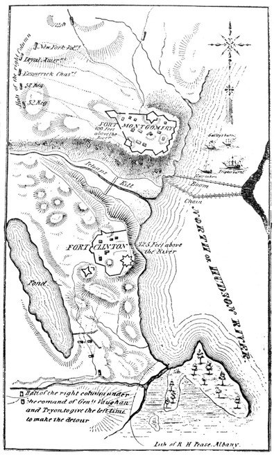 Revolutionary War Plan. /Nplan Of The British Attack On Forts Clinton And Montgomery On The Hudson River During The American Revolutionary War, October 1777. Poster Print by Granger Collection - Item # VARGRC0075521