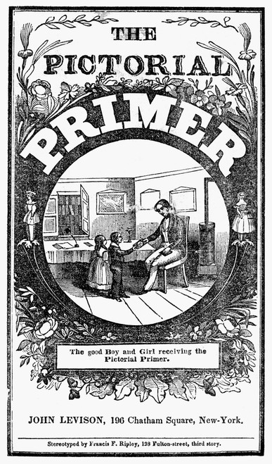 American Pictorial Primer. /Ntitle Page, C1845. Poster Print by Granger Collection - Item # VARGRC0093117