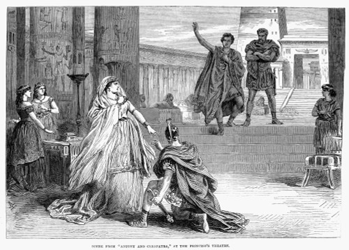 Antony And Cleopatra. /Ncontemporary Wood Engraving Of A Scene From A London, England, Production Of 1867. Poster Print by Granger Collection - Item # VARGRC0036484