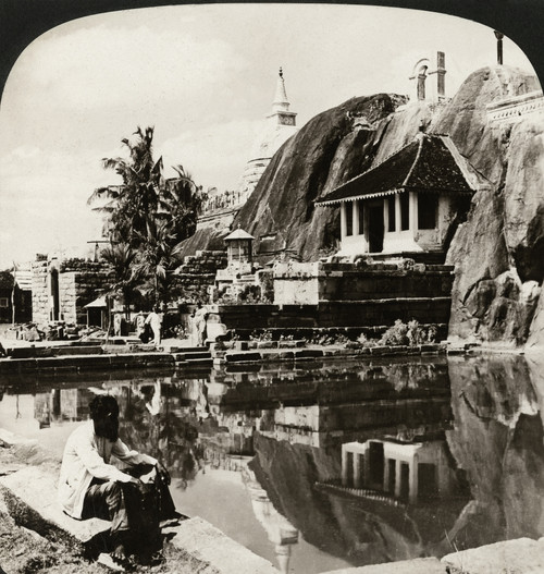 Ceylon: Isurumuniya, 1907. /N'Isurumuniya, An Ancient Rock Temple In The Heart Of Ceylon.' Stereograph, 1907. Poster Print by Granger Collection - Item # VARGRC0324973