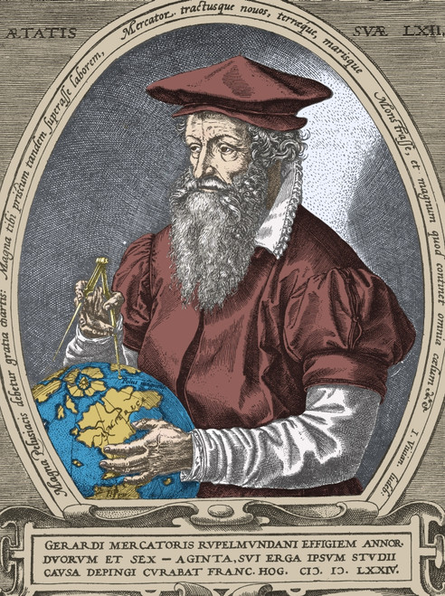 Gerardus Mercator, Flemish Cartographer Poster Print by Science Source - Item # VARSCIBJ5668