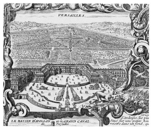 Versailles, 1766. /Nengraved View Of Versailles And Its Gardens From 'Nouveau Plan De Paris,' 1766. Poster Print by Granger Collection - Item # VARGRC0354554