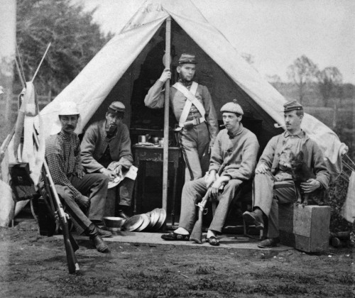 Civil War: Union Army, 1861. /Nmembers Of The 7Th New York State Militia, At Camp Cameron Near Washington, D.C., 1861. Poster Print by Granger Collection - Item # VARGRC0163189