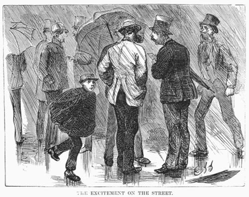 Bank Panic, 1873./Nexcitement On Wall Street During The Financial Crisis Of 1873. Wood Engraving From An American Newspaper Of October 1873. Poster Print by Granger Collection - Item # VARGRC0091716
