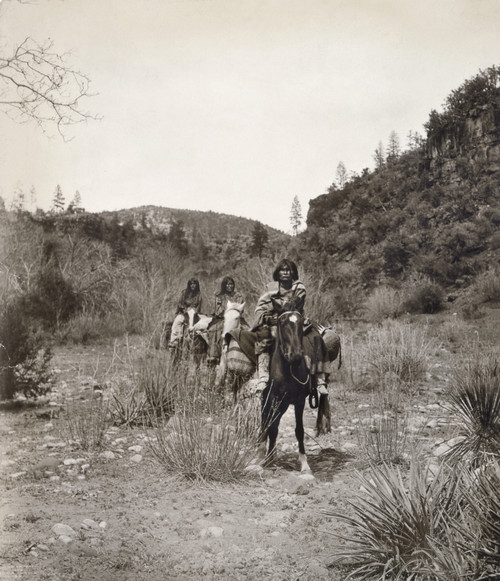 Apache On Horseback, C1903. /Nthree Apache Men On Horseback. Photograph By Edward Curtis, C1903. Poster Print by Granger Collection - Item # VARGRC0114315