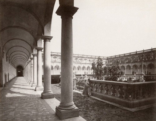 Italy: Naples. /Nthe Cloisters Of The Certosa Di San Martino In Naples, Italy. Photograph By Giorgio Sommer, C1880. Poster Print by Granger Collection - Item # VARGRC0351570
