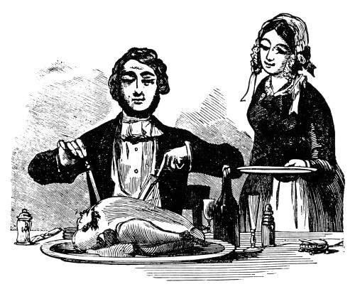 Thanksgiving, 19Th Century. /Namerican Wood Engraving, 19Th Century. Poster Print by Granger Collection - Item # VARGRC0015741