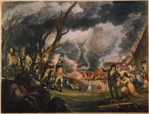 Battle Of Lexington, 1775. /N19 April 1775. Engraving, 1798, By Cornelius Tiebout. Poster Print by Granger Collection - Item # VARGRC0060955