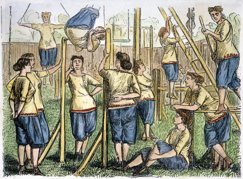 Calisthenics Class /Nin An American Women'S College. Wood Engraving, American, 1867. Poster Print by Granger Collection - Item # VARGRC0046882