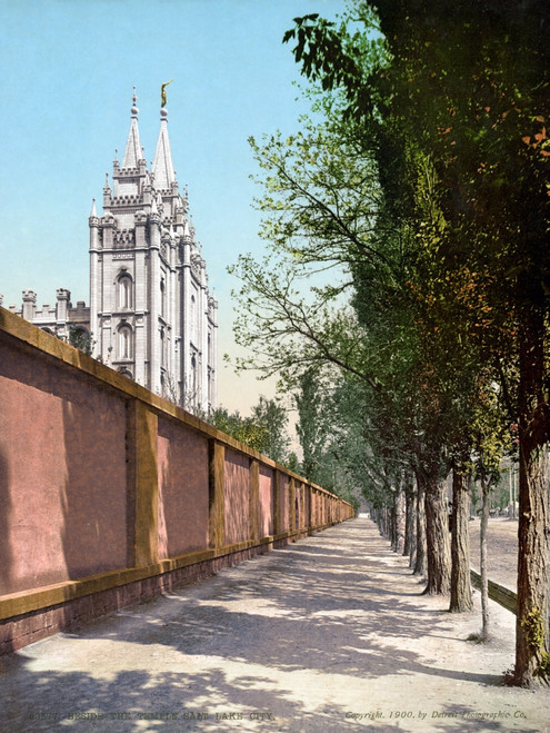 Salt Lake City, C1900. /Nthe Temple In Salt Lake City, Utah. Photochrome, C1900. Poster Print by Granger Collection - Item # VARGRC0526399 Salt Lake City, C1900. /Nthe Temple In Salt Lake City, Utah. Photochrome, C1900. Poster Print by Granger Collection - Item # VARGRC0526399