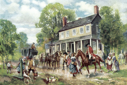 Concord, C1775. /N'The Concord Stage.' Illustration By Percy Moran, C1911. Poster Print by Granger Collection - Item # VARGRC0526334