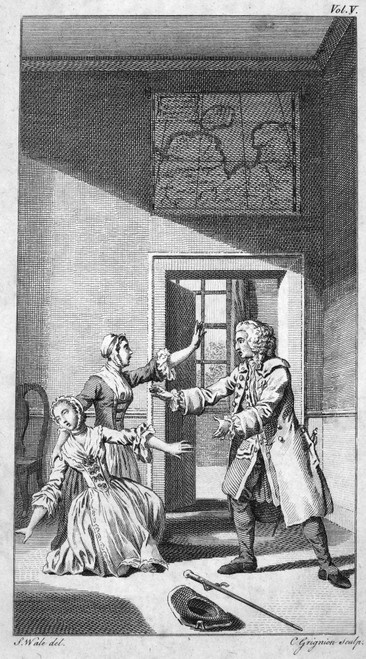 Richardson: Clarissa. /Nclariss Harlowe, 1747-48, By Samuel Richardson. Copper Engraving From An 18Th Century English Edition. Poster Print by Granger Collection - Item # VARGRC0040325