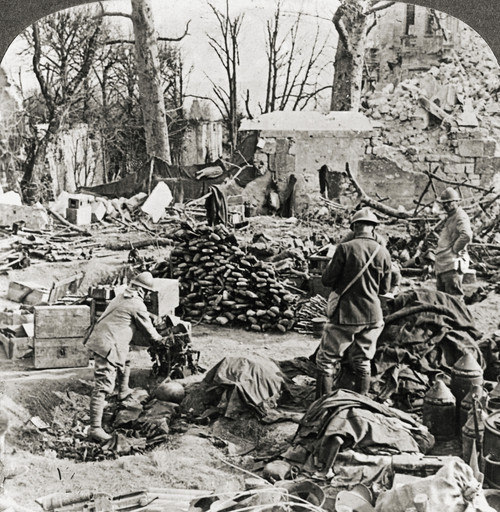 World War I: Aisne, 1917. /Nsupplies Left By The Germans At Soupier, France, Following Their Defeat At The Second Battle Of The Aisne. Stereograph, 1917. Poster Print by Granger Collection - Item # VARGRC0099704