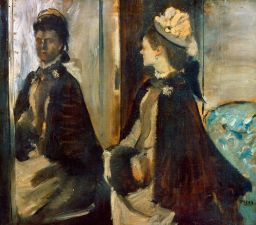Degas: Mme Jeantaud, 1875. /Nedgar Degas: Madame Jeantaud At The Mirror. Oil On Canvas, C1875. Poster Print by Granger Collection - Item # VARGRC0042123