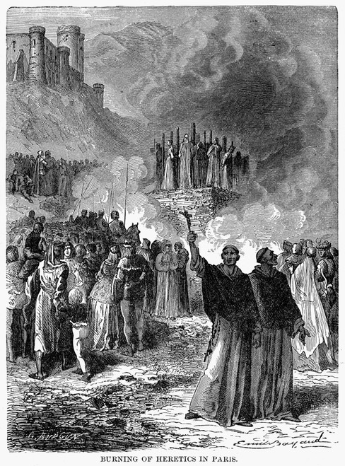 Paris: Burning Of Heretics. /Nthe Burning Of Heretics In Paris During The 16Th Century. Poster Print by Granger Collection - Item # VARGRC0099082