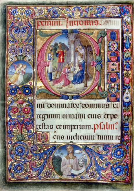 Adoration Of Magi. /Nin An Initial E, Illumination From A Late 15Th Century Italian Missal. Poster Print by Granger Collection - Item # VARGRC0027719