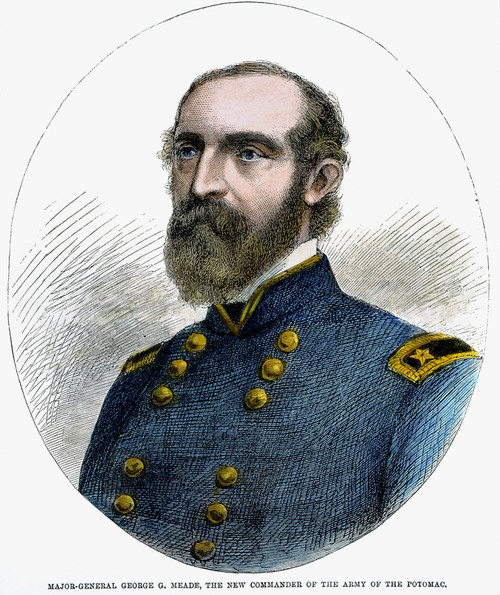 George Gordon Meade /N(1815-1872). American Army Commander. Wood Engraving, 1863. Poster Print by Granger Collection - Item # VARGRC0046332
