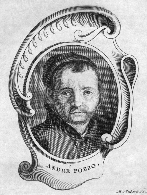 Andrea Pozzo (1642-1709). /Nitalian Painter And Architect. Line Engraving, 18Th Or 19Th Century. Poster Print by Granger Collection - Item # VARGRC0407477