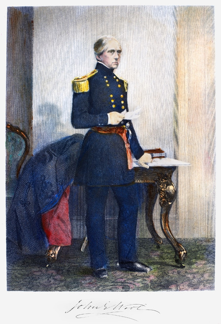 John Ellis Wool (1784-1869). /Namerican Army Officer. Steel Engraving, American, 1859, After A Painting By Alonzo Chappel. Poster Print by Granger Collection - Item # VARGRC0086776