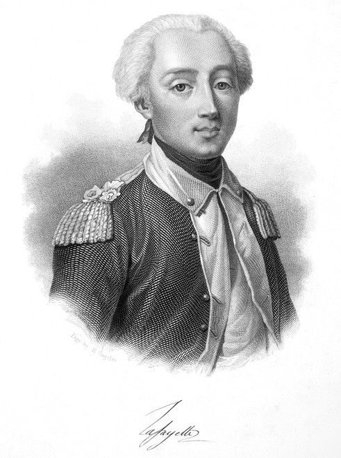 Marquis De Lafayette /N(1757-1834). French Soldier And Statesman. Steel Engraving, Late 19Th Century. Poster Print by Granger Collection - Item # VARGRC0034506