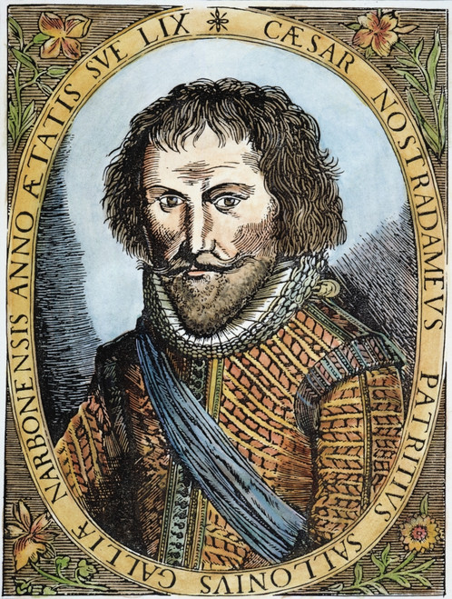 C_sar Nostradamus /N(1555-1629). French Painter, Poet And Historian; Son Of Physician And Astrologer Michel Nostradamus. Woodcut, French, 17Th Century. Poster Print by Granger Collection - Item # VARGRC0008287