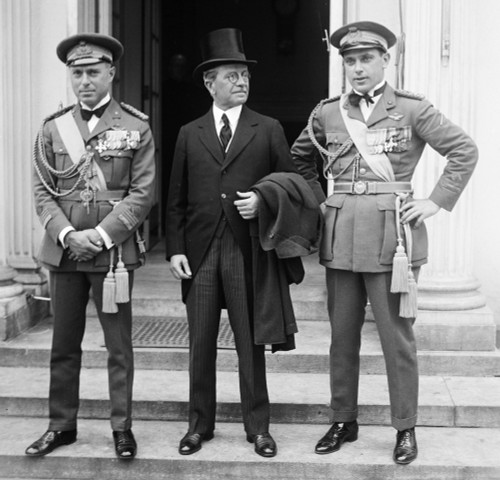 Francesco De Pinedo /N(1890-1933). Italian Aviator. With Italian Ambassador Giacomo De Martino And Aviator Silvio Scaroni On A Visit To Washington, D.C. Photograph, 20 April 1927. Poster Print by Granger Collection - Item # VARGRC0350621