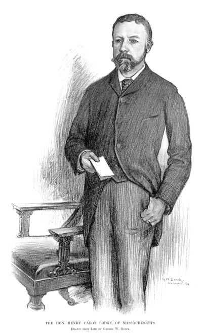 Henry Cabot Lodge /N(1850-1924). American Legislator And Author. Drawing By George W. Breck, 1894. Poster Print by Granger Collection - Item # VARGRC0350425