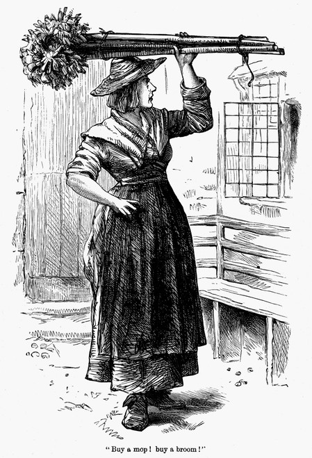 London: Mop Peddler. /Nline Engraving, 19Th Century. Poster Print by Granger Collection - Item # VARGRC0096894