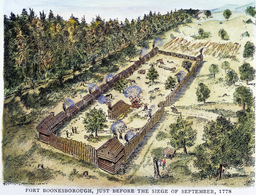 Fort Boonesborough, 1778. /Nin Kentucky, Just Before The Siege Of September 1778: Drawing. Poster Print by Granger Collection - Item # VARGRC0008471
