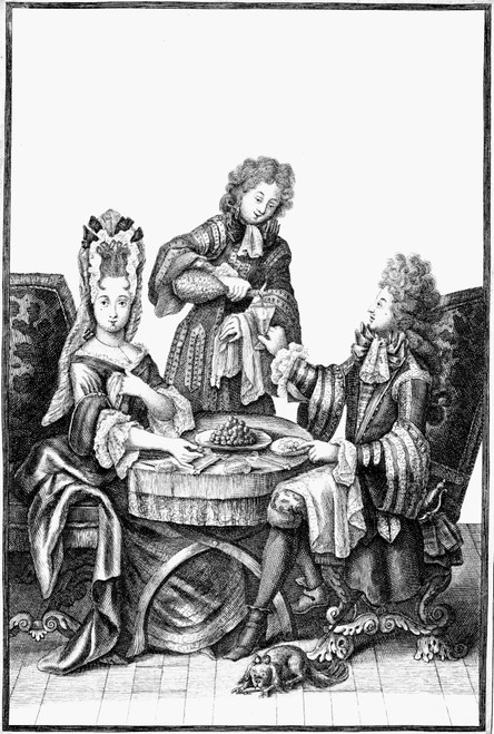 Drinking, 17Th Century. /N'The Sense Of Taste.' Copper Engraving, French, Late 17Th Century. Poster Print by Granger Collection - Item # VARGRC0078829