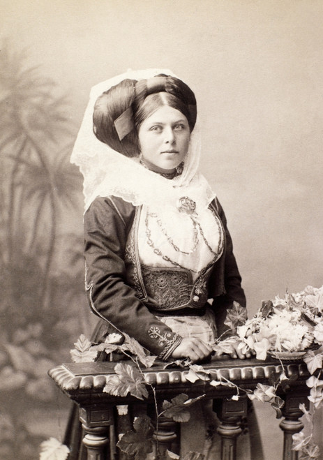 Yugoslavia: Costume. /Nwoman Wearing A Traditional Yugoslavian Costume, C1900. Poster Print by Granger Collection - Item # VARGRC0095430