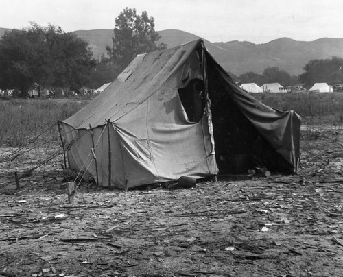 Squatter'S Tent, 1935. /Nsquatter'S Tent In Rural California. Photographed In March 1935 By Dorothea Lange. Poster Print by Granger Collection - Item # VARGRC0107106