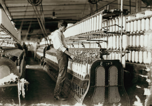 Textile Mill, 1908. /Na Warper At His Machine At The Catawba Cotton Mill In Newton, North Carolina. Photograph By Lewis Hine, December 1908. Poster Print by Granger Collection - Item # VARGRC0132833