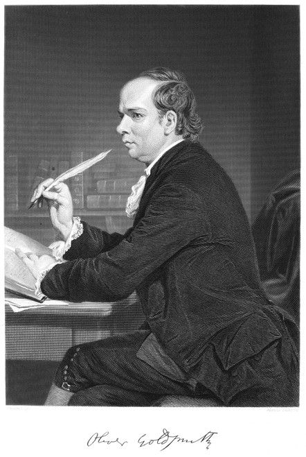 Oliver Goldsmith /N(1728-1774). Anglo-Irish Writer. Steel Engraving, 19Th Century. Poster Print by Granger Collection - Item # VARGRC0040781