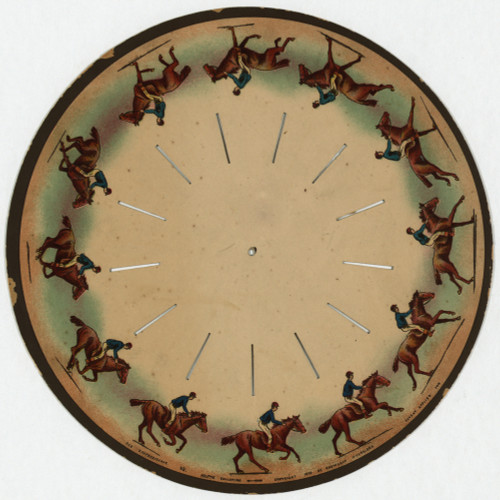Zoopraxiscope, C1893. /Na Zoopraxiscope Made By Eadweard Muybridge, Showing A Horse Galloping. Lithograph, C1893. Poster Print by Granger Collection - Item # VARGRC0322228