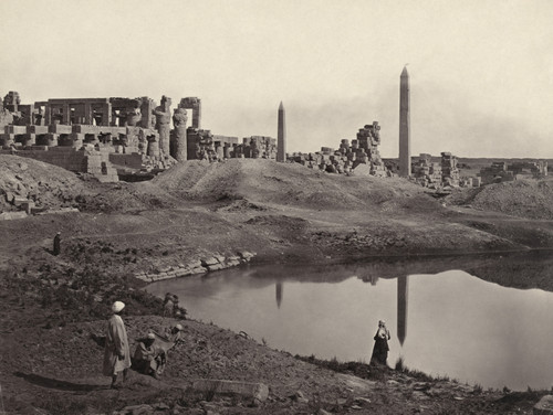 Egypt: Karnak Ruins. /Nruins Of The Great Hall At Karnak, Egypt, With Obelisks In The Background. Photograph By Francis Frith, C1860. Poster Print by Granger Collection - Item # VARGRC0169975