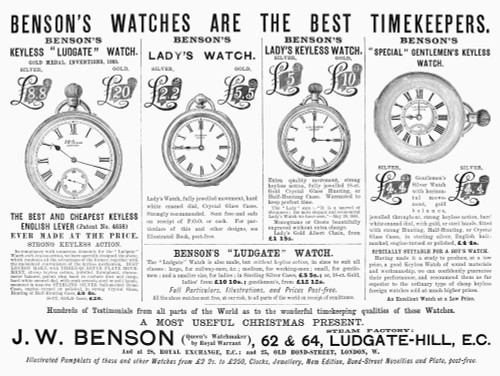 Pocket Watches, 1887. /Nadvertisement For Pocket Watches, English, 1887. Poster Print by Granger Collection - Item # VARGRC0005354