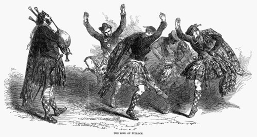 Highland Dancers, 1849. /Nhighland Dancers Performing The Reel Of Tulloch To The Accompaniment Of Bagpipes. Wood Engraving, English, 1849. Poster Print by Granger Collection - Item # VARGRC0094492