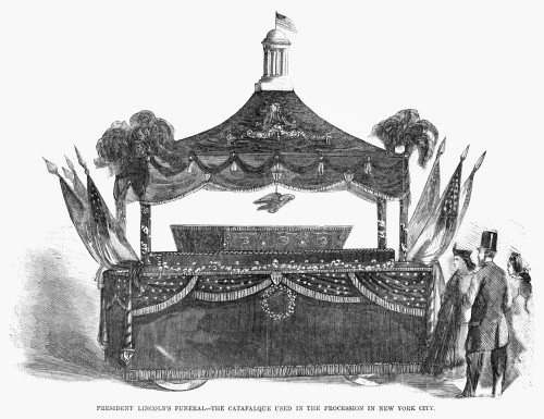 Abraham Lincoln'S Funeral. /N'The Catafalque Used In The Procession In New York City.' Engraving, 1865. Poster Print by Granger Collection - Item # VARGRC0264981