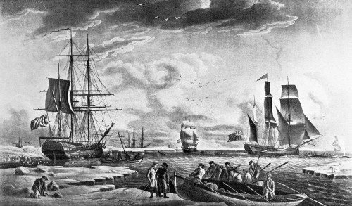 Greenland Whaling, 1789. /N'The Greenland Whale Fishery.' Aquatint, English, By Robert Dodd, 1789. Poster Print by Granger Collection - Item # VARGRC0101888