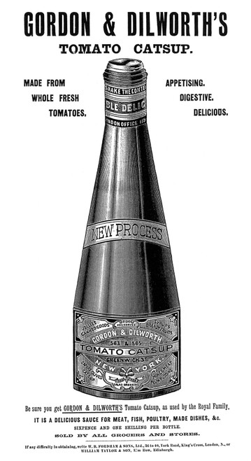 Catsup Advertisement, 1897. /Nbritish Newspaper Advertisement For Gordon And Dilworth'S Tomato Catsup, 1897. Poster Print by Granger Collection - Item # VARGRC0002543