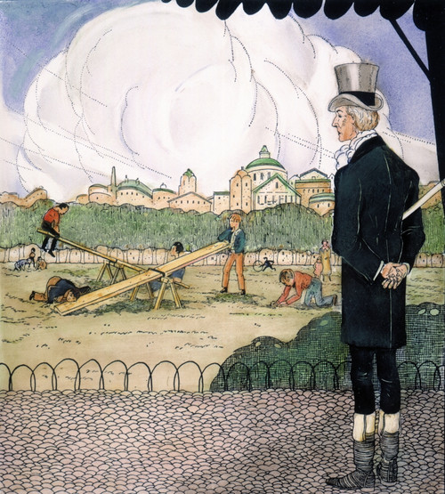 Rene Laennec (1781-1826) /Ntaking Inspiration For His Stethoscope By Observing A Child Listening At One End Of A Seesaw To Scratches Made At The Other End. Poster Print by Granger Collection - Item # VARGRC0063579 Rene Laennec (1781-1826) /Ntaking Inspiration For His Stethoscope By Observing A Child Listening At One End Of A Seesaw To Scratches Made At The Other End. Poster Print by Granger Collection - Item # VARGRC0063579
