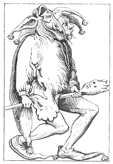 A Court Fool, 1552. /Nwoodcut Form Sebastian Munster'S 'Cosmographia Universalis,' Basel, Switzerland, 1552. Poster Print by Granger Collection - Item # VARGRC0061810