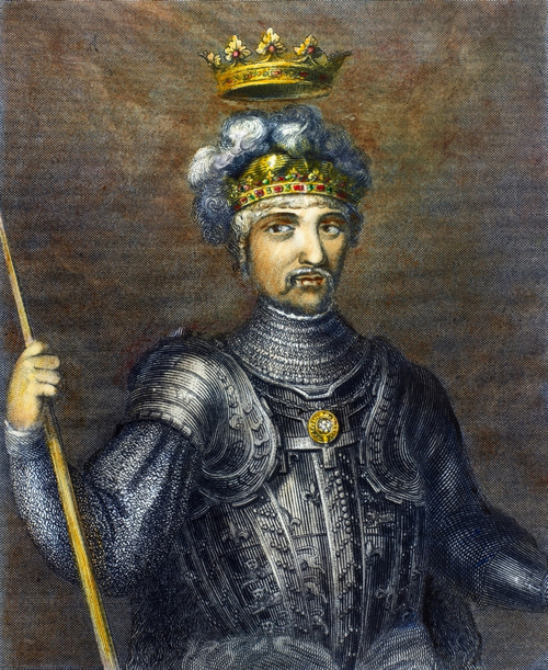 Edward (1330-1376). /Nprince Of Wales, Known As 'The Black Prince.' Line And Stipple Engraving, 19Th Century. Poster Print by Granger Collection - Item # VARGRC0088738