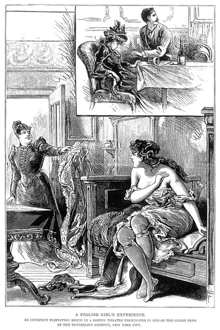 Prostitution, 1892. /Nline Engraving From The 'Police Gazette', 1892. Poster Print by Granger Collection - Item # VARGRC0029261