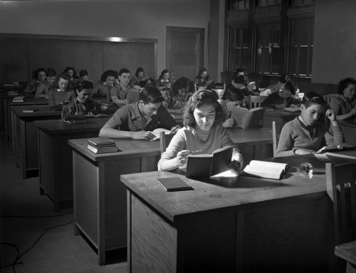 High School Class, 1942. /Nstudents In A High School Business Class In New Bedford, Massachusetts. Photograph By John Collier, 1942. Poster Print by Granger Collection - Item # VARGRC0118092